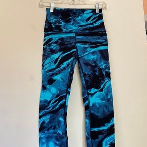 Lululemon Wunder Under Hi Rise Nulux Engineered Print Flux Size 6